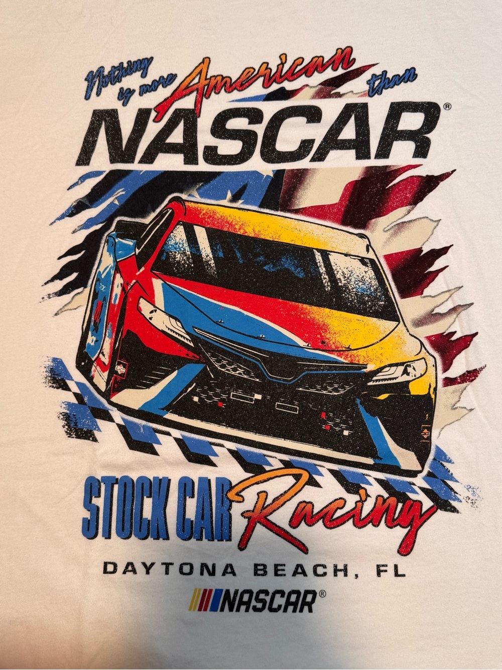 Nascar stock racing Daytona,FL tee-2XL(27x29)
